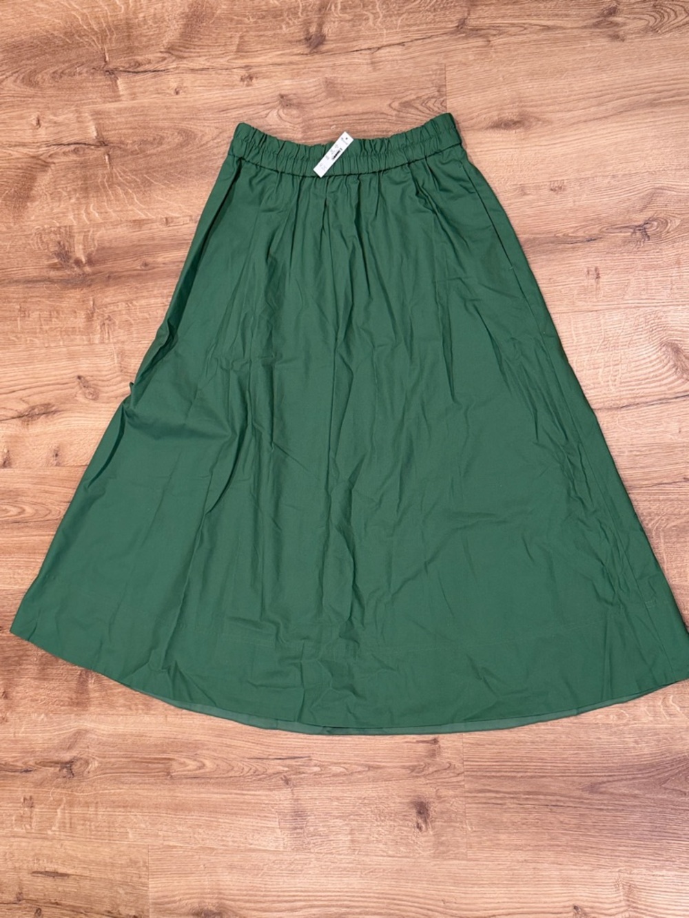 Madewell A-Line Midi Skirt in Poplin - Picture 7 of 8